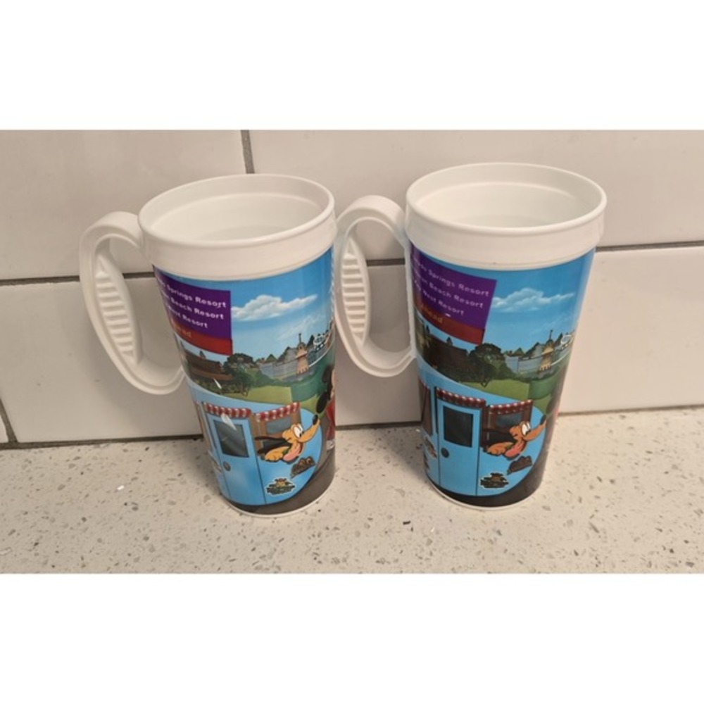 Disney Rapid Fill Mugs Vintage Walt Disney World Resort Set - Picture 1 of 6